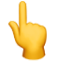 Point up hand emoji